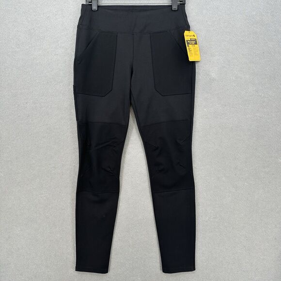 Carhartt Legging Women Small 4 6 Force Midweight Utility Black Work Wicking NEW - Picture 1 of 10